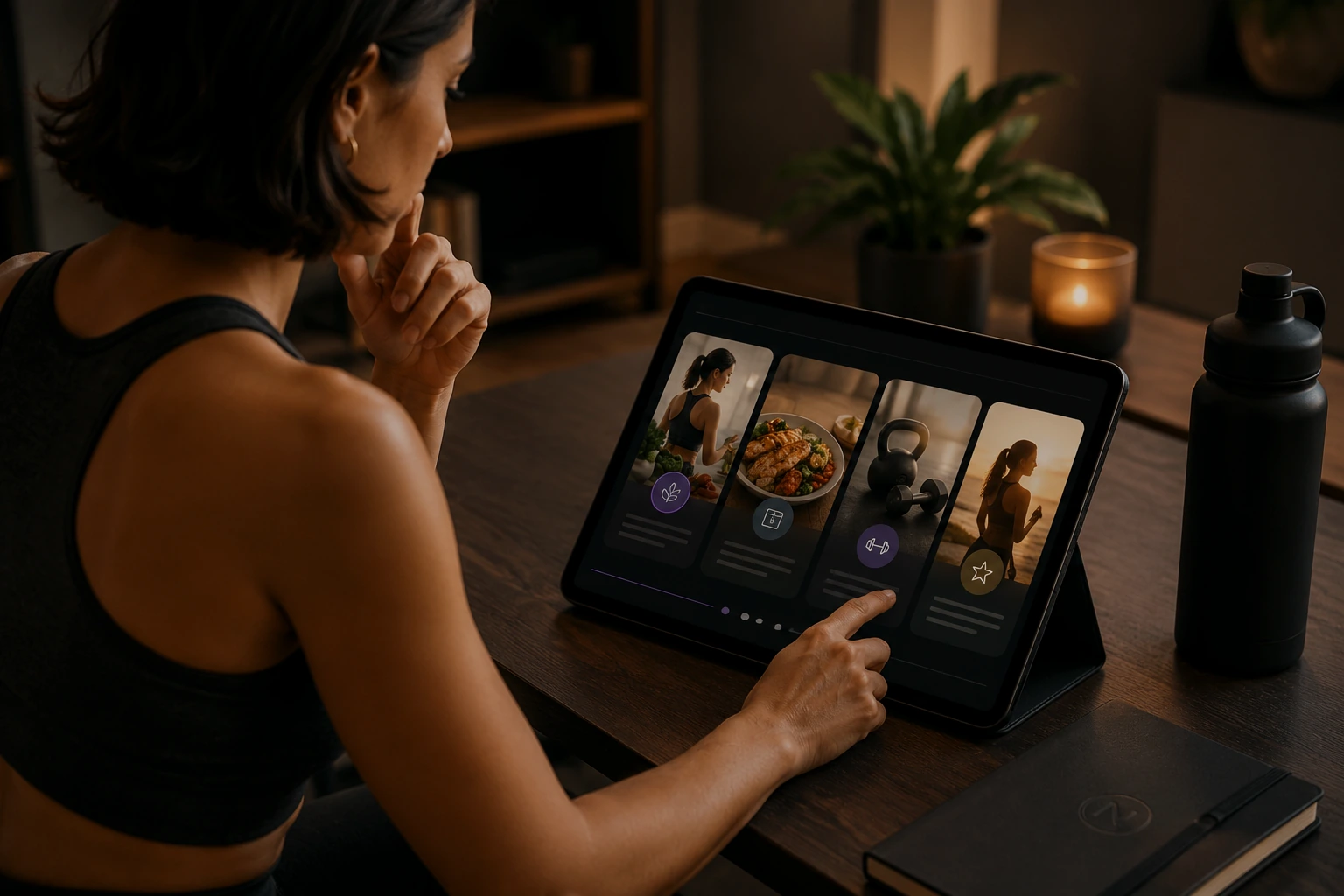 Progreso: comida saludable en contexto real, ejemplo de flexibilidad